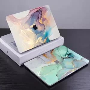 노트북 가방 악사리 케이스 맥북 에어 13 M1 A2337 A2338 M2 2022 A2681 용 대리석 터치 바 ID 프로 14 15