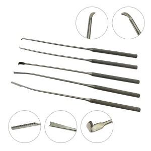 마이크로 칼 삽 블레이드 1pc 톱 소형 엘리베이터 리트랙터 후크 수술 도구 스테인레스 스틸