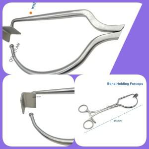 뼈연조직 보호용 팁 고정 플라이어 및 감압 겸자 볼, 고압멸균 가능 정형외과 기구