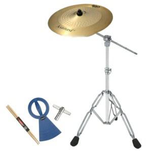 강력 드럼 심벌 스탠드 각도형 세트 6인치 고무