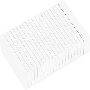 홈 어드밴티지 수직으로 통치되는 화이트 미니 인덱스 카드 점선 블랙 라인 노트