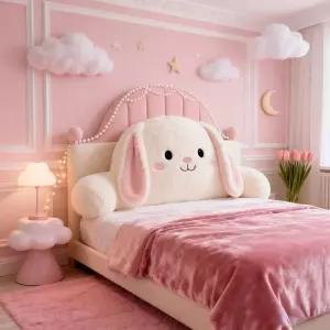 토끼 헤드쿠션 침대 등받이 헤드보드 머리판 귀여운 백레스트 베개 침실용품