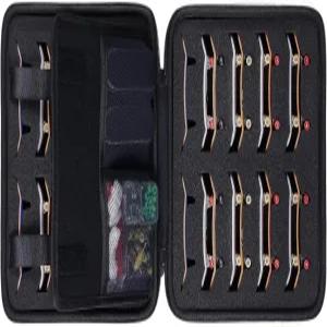 36PCS 핑거보드용 Aenllosi 하드 케이스 미니 스케이트보드 용 대용량 홀더 그립 테이프 링 휠 트럭 및