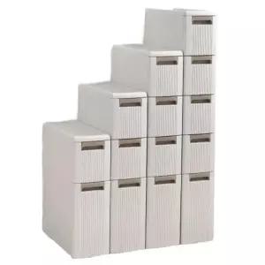 틈새 수납장 플라스틱 서랍장 4단 슬림형 소형 다용도 세탁실 수납함 화장실 정리함