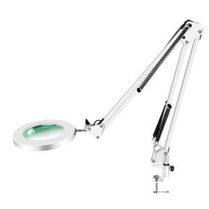 2025년 신제품 8X/10X 조명 확대경 USB 3색 LED 돋보기 납땜 인두 수리/테이블 램프/피부 관리용