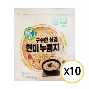성경식품 구수한 성경 현미 누룽지 150g x 10개