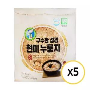 성경식품 구수한 성경 현미 누룽지 150g x 5개