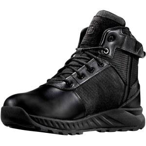 남성용 BD 보호 장비 BDX6 사이드 지퍼 방수 부츠 복합 안전 발가락이 있는 검은색 풀 그레인 가죽