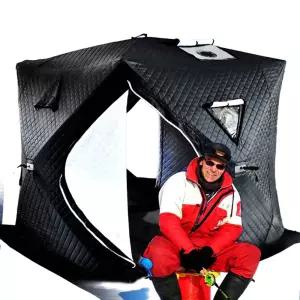 겨울 화목난로 빙어 얼음 낚시 굴뚝모델 큐브텐트 업그레이드 텐트