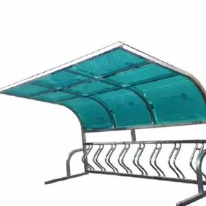 굿마인드 N9 자전거보관소 지붕-브라운4M/10대분 아파트자전거보관대