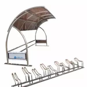 굿마인드 N8 자전거보관소 지붕-브라운4M/10대분 아파트자전거거치대