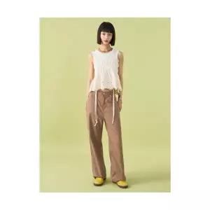 브랜드정품 에잇세컨즈 8SECONDS 리넨 혼방 주름 이지팬츠 브릭 143481