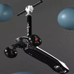 3발킥보드 성인 세발 산책 스쿠터 블랙 3륜 레저 킥보드 경량 중학생 중고등학생 전동