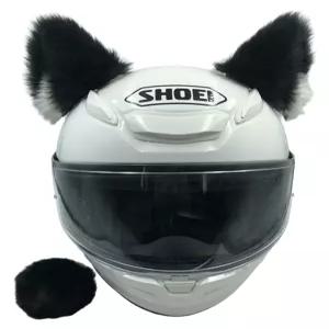 고양이귀 오토바이 헬멧 장식 스쿠터 귀여운 포인트