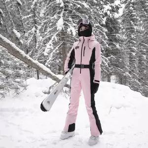 날씬해 스키복 보드복 여성 스노우보드복 방풍 세트 일체형