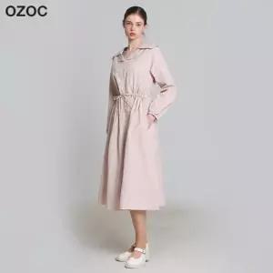 오조크 나일론 스토퍼 카라 원피스