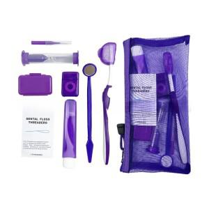8개/세트 치아 교정 세척 키트 칫솔 여행용