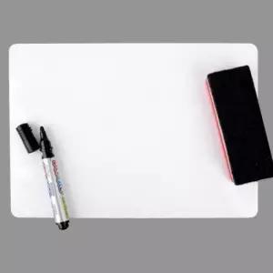 붙이는화이트보드 냉장고 현관문 메모 부착식 자석 화이트 보드 A4