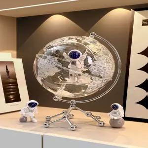 인테리어 LED 우주인 지구본 감성 라이트 조명 실버+스탠딩 무드등 선물