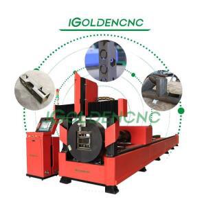 IGOLDEN 파이프 커터 CNC 플라즈마 절단기 원형 및 사각 튜브 자동 로딩