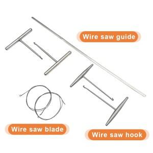 라인 와이어 톱 후크가 있는 정형외과 가이드 수술 절단 도구 수의학