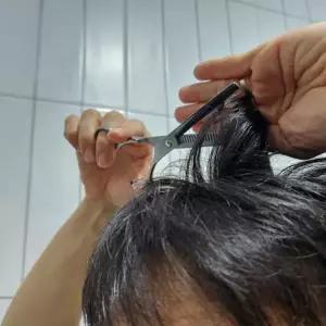 [에스에스_62]스텐레스 미용 숱치기 숯가위 틴닝가위