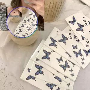 쌍문상회 지금 필요한 나비 타투 스티커 나비문신 1매 패션타투 헤나 미용 꾸미기타투