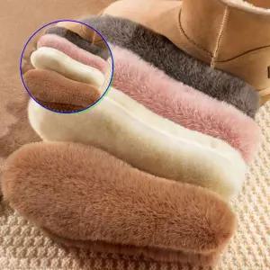 쌍문상회 지금 필요한 안전화깔창 남녀 인조 토끼털 인솔 쿠션 구두 부츠