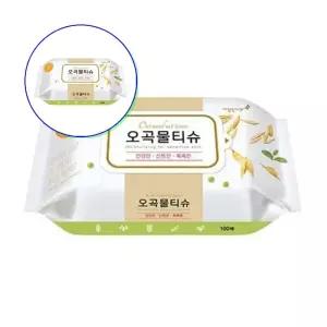 쌍문상회 지금 필요한 물티슈 깨끗한나라 오곡물티슈 100매 캡형