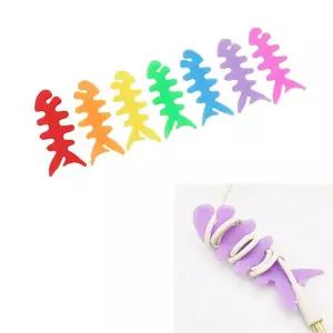 선정리 줄감개 이어폰정리기 실리콘 1개 선정리 정리용품 선정리기