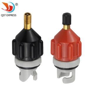 고무 씰링 링이있는 카약 공기 밸브 변환 헤드 우수한 기밀성 서핑 팽창 어댑터 노즐