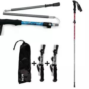 TBZ 4단 폴딩 등산스틱 휴대 등산 지팡이세트 등산지팡이