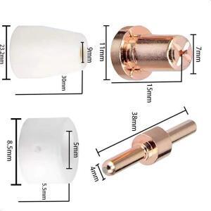 PT31/Wenzhou 40A 플라즈마 절단 액세서리 전극 노즐250PCS 용접 장비용 보호 커버 스플리터 포함