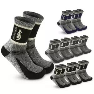화이트울프 등산 양말 10켤레 세트 이중 쿠션 작업용 장목 두꺼운