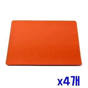 TBZ 편리한 가죽 심플 마우스패드(핑크) x4개