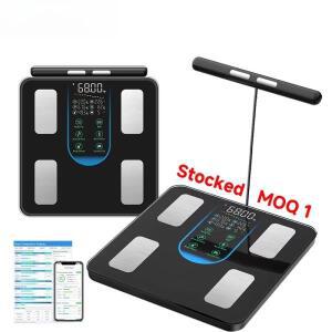 정확한 스마트 욕실 체중계 BMI 체지방 근육량 분석 8 전극 측정기 180kg 맞춤형