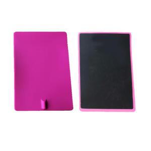 4개의 분홍색 재사용 가능 14X20cm 대형 실리콘 전극 패드 EMS 및 수십 미세 전류에 비 젤 탄소 고무