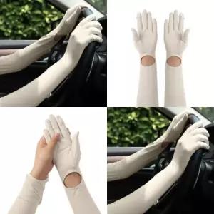 아이스 장갑 쿨토시 여성용 베이지 골프손등토시 손등커버