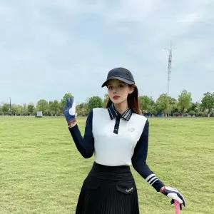 골프원피스 민소매 티셔츠 카라 단추 스커트 치마