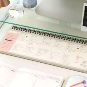 [문구] 탁상 스케줄러 위클리 스탠딩 다이어리 스프링 주간 메모 데스크 만년형
