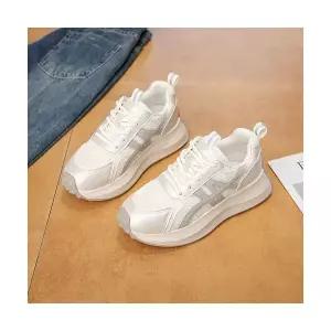 여친 진가죽 메쉬 키높이 하이탑 화 통굽 슈즈 BE5