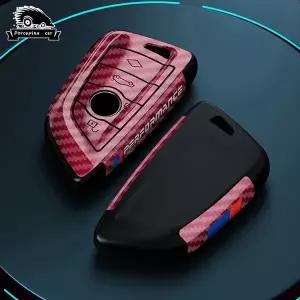 호환  ABS 탄소 섬유 스타일 자동차 키 케이스 커버 셸 Fob X1 X3 X5 X6 G20 G30 G01 G02 G05 F15 F16 G11