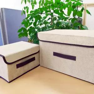 [에스에스_63]접이식 패브릭 정리박스 2단서랍장 세트