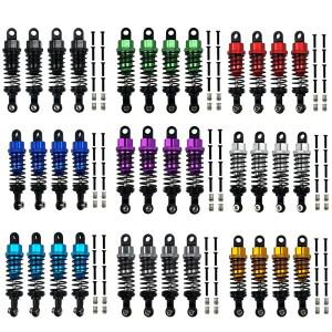 RC 자동차 금속 완충기 오일 충전 타입, 타워 포함, 조정 가능 업그레이드 부품, WPL C14 MN D90