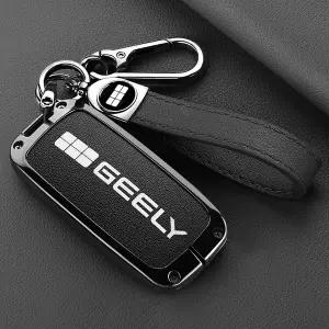 호환  지리 EX5 스타쉽 7 EM-i L7 모델 E8 E5용 자동차 스마트 리모컨 키 케이스 커버 엠블럼 아연 합금 보