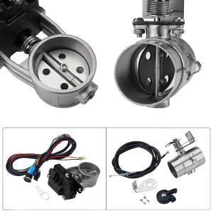 호환용 51mm 바이크 오토바이 배기 파이프 시스템 로코모티브 사운드 스테인레스 스텐 밸브 전자 스위치 버