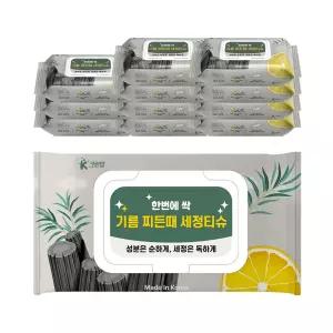 K크린업 기름 찌든때 세정티슈 60매x12팩 주방 싱크대 멀티크리너 청소티슈