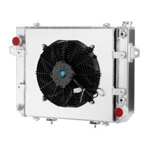 2012+ 두산 대우 지게차 G20P-5 GM 3.0L LP #440211-00010 자동차 교체 라디에이터 4열 라디에이터용 큐브오토 올 알루미늄 슈라우드 팬 교체용