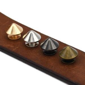 4세트 펑크 스터드 버섯 모양 스파이크 Screwback 리벳 가방 의류 개 목걸이 장식 부품 액세서리