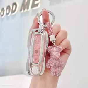 호환  포르쉐 타이칸 파나메라 마칸 카이엔 하이브리드 718 911 터용 TPU 자동차 리모컨 키 커버 케이스 홀